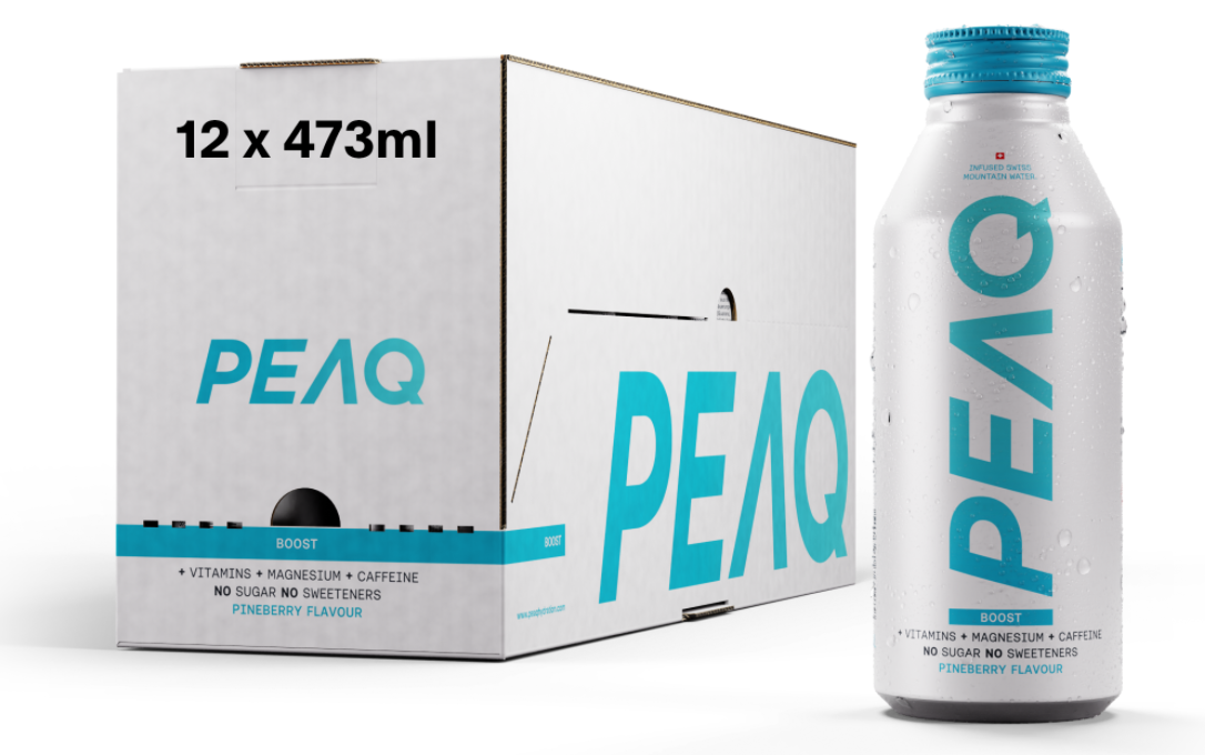 PEAQ Boost Pineberry Aluminum Bottle (12x473ml)