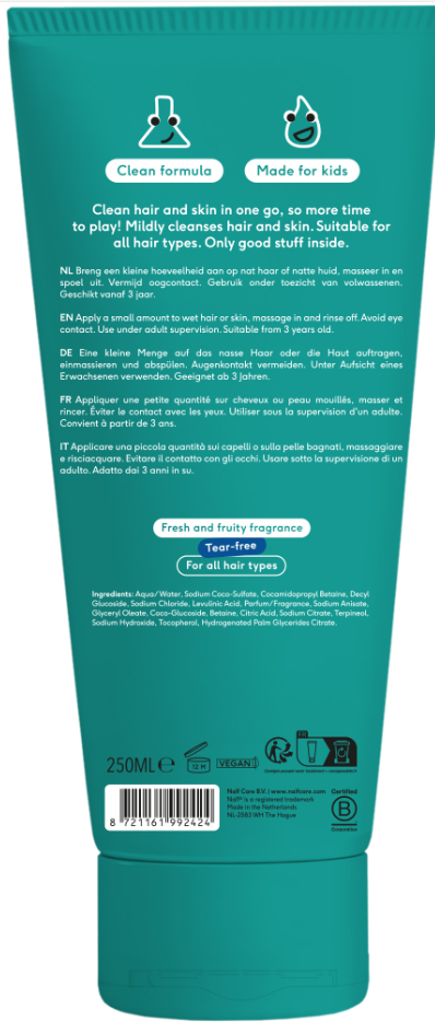 Naïf Kids Shampoo & Body Wash (250ml)