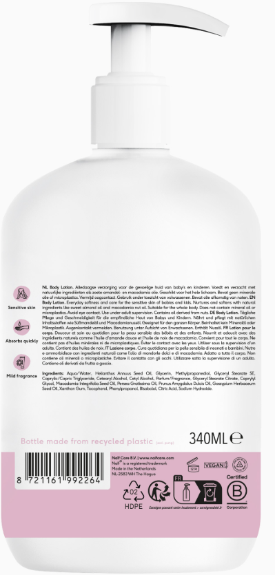 Naïf Baby & Kids Body Lotion Pump (340ml)