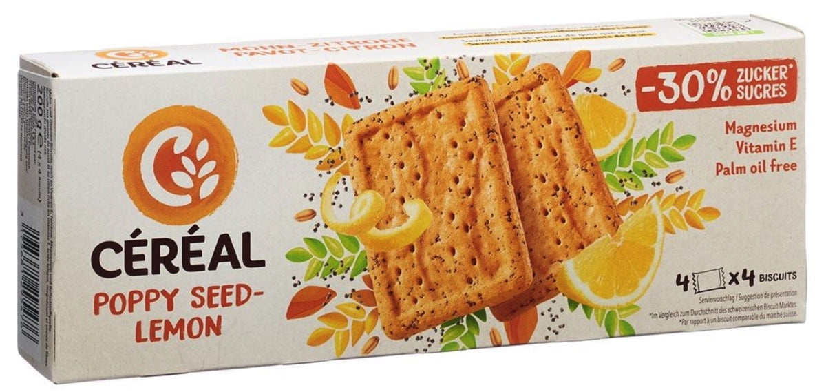 Céréal Biscuit Mohn Zitrone (4x50g)