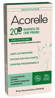 Acorelle Kaltwachsstreifen Gesicht (20 Stk)
