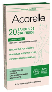 Acorelle Kaltwachsstreifen Körper (20 Stk)