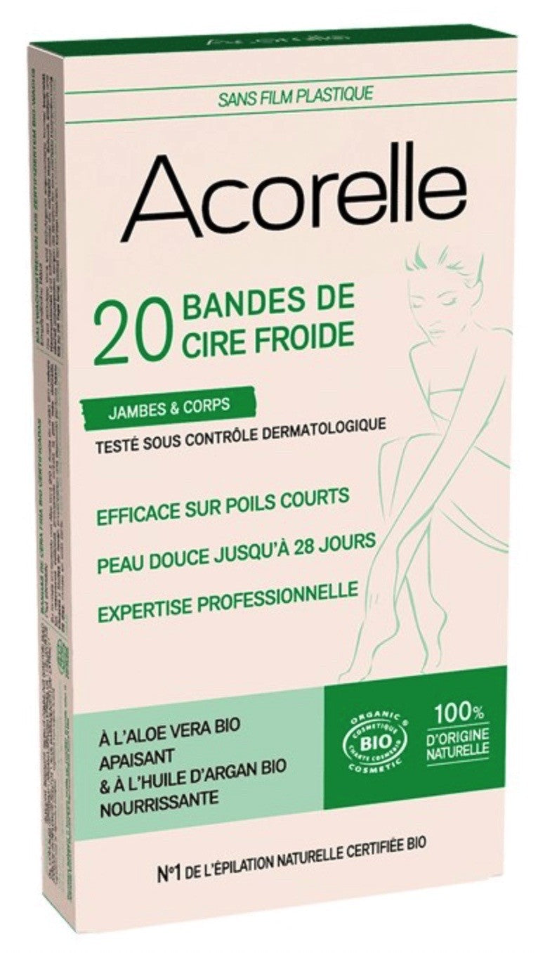 Acorelle Kaltwachsstreifen Körper (20 Stk)