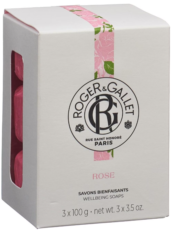 ROGER & GALLET Rosenblätter-Seife (3x100g)