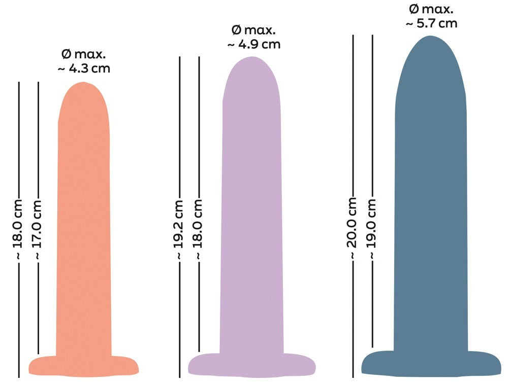 You2Toys Three in a Row Dildo-Set (3-teilig)