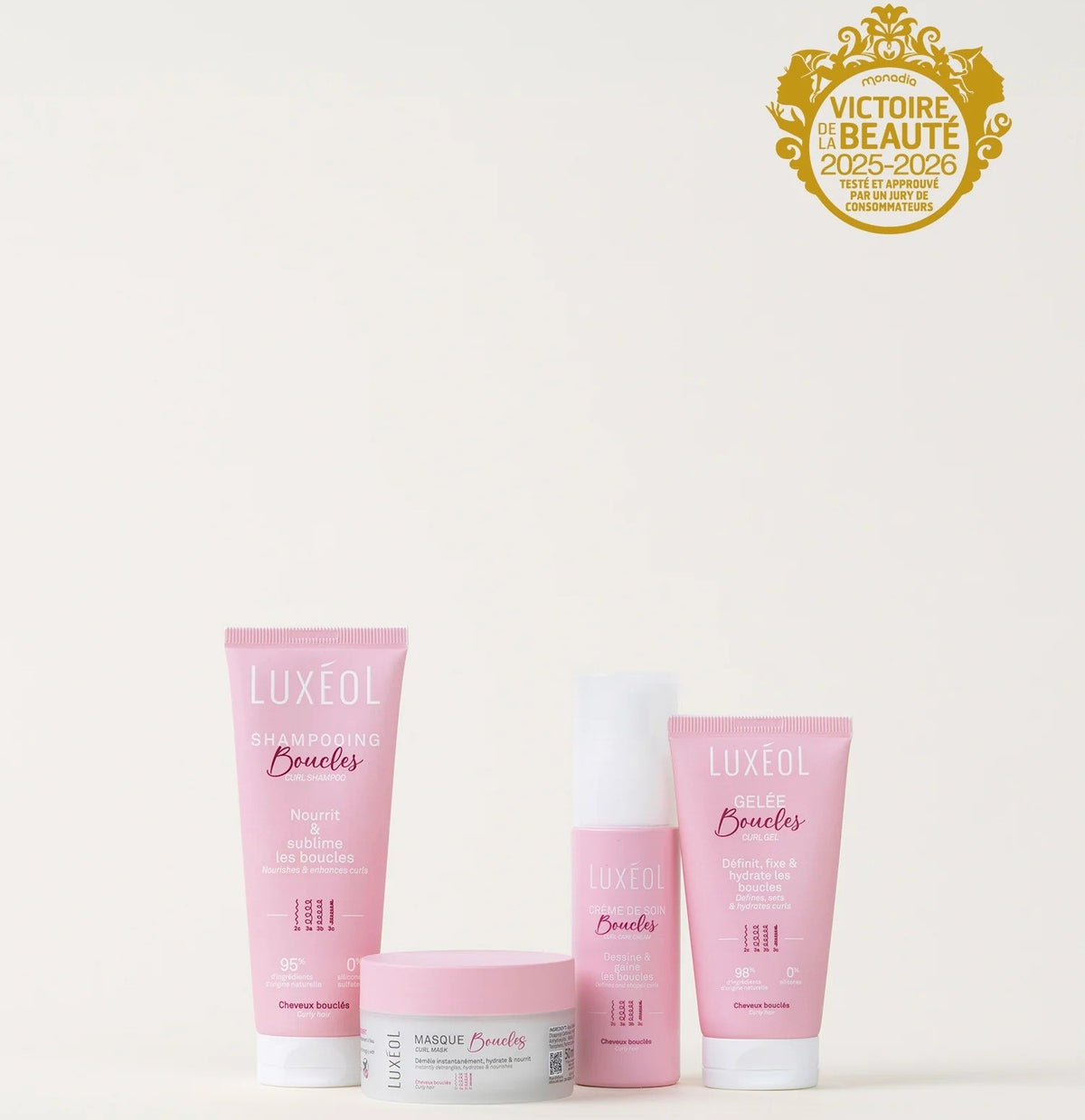 Luxéol Reise-Set für Lockenpflege (4-teilig)