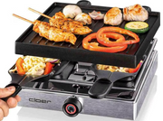 Cloer Raclettegrill mit 4 Pfännchen, 21x21cm (1 Stk)