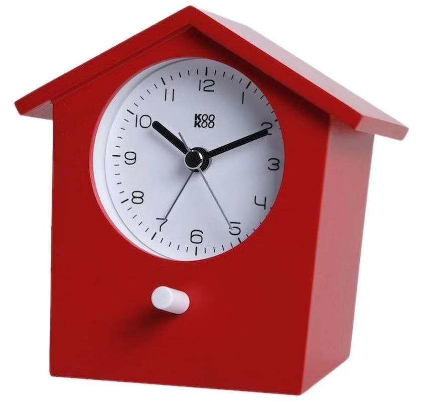 Kookoo EarlyBird Vogelstimmenwecker rot, 12x11x8cm (1 Stk)