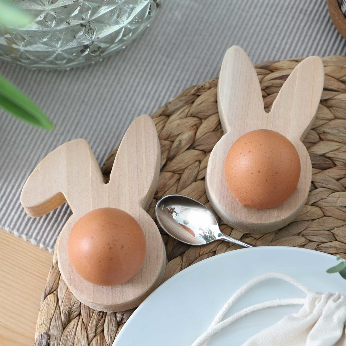 Papierdrachen Ostern-Eierbecher Hasen (4 Stk)