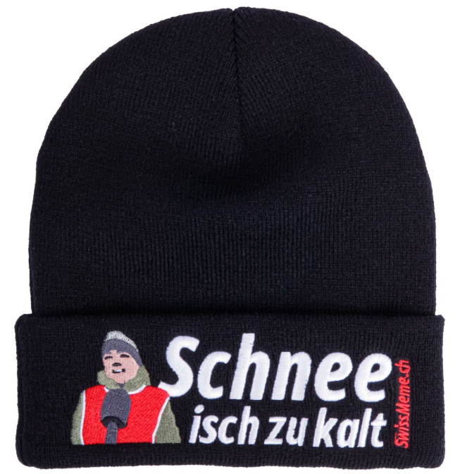 SwissMeme Beanie, Schnee isch zu kalt (1 Stk)