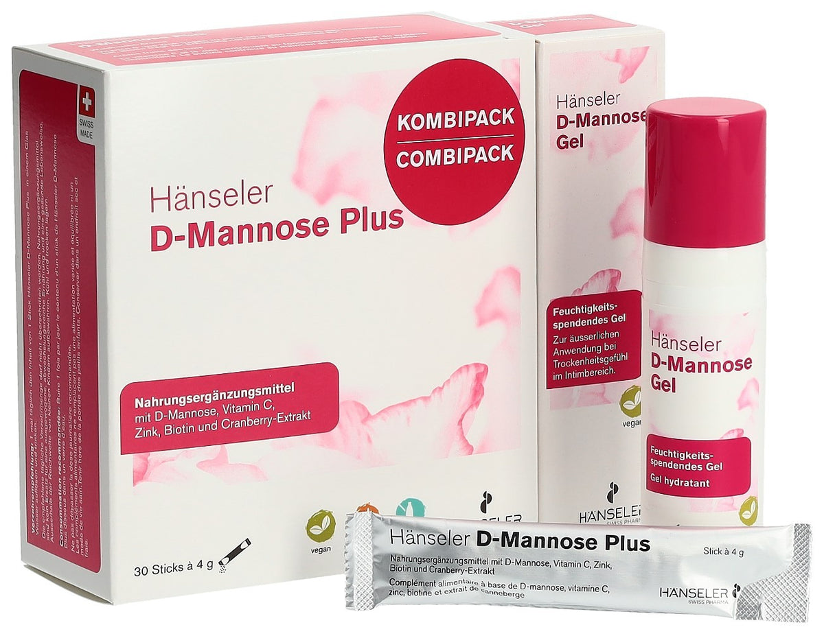 Hänseler Kombi D-Mannose Plus + Gel (30x4g + 30ml)