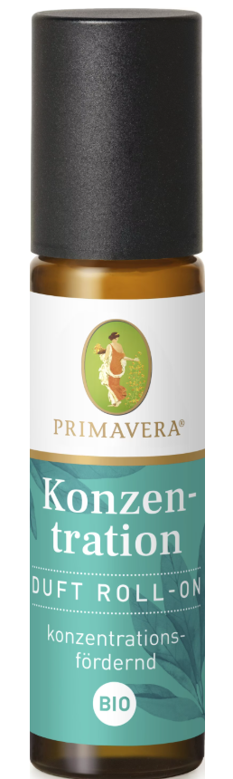 PRIMAVERA Konzentration Duft Roll-On Bio (10ml)