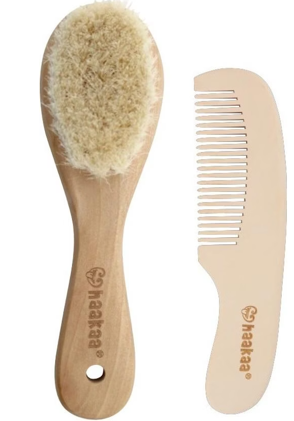 haakaa Baby Haarbürste + Kamm Set (2-teilig)
