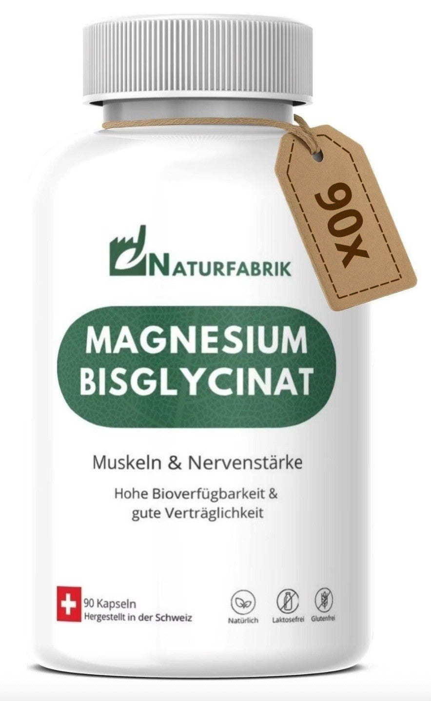 NATURFABRIK Magnesium Bisglycinat Kapseln (90 Stk)