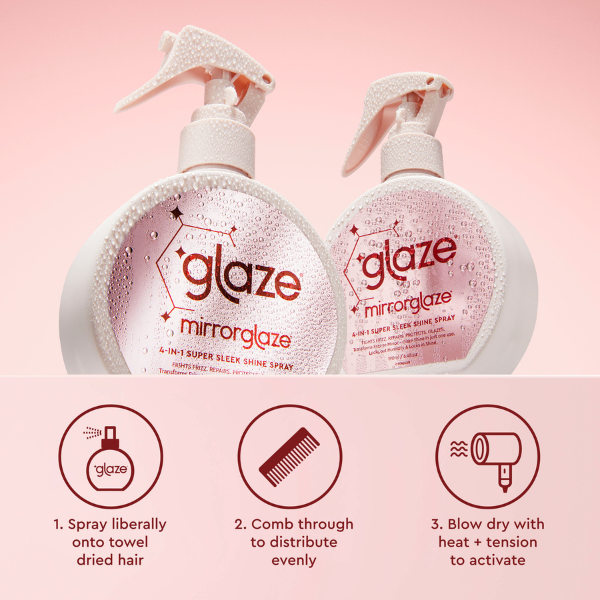 Glaze Mirrorglaze 4-in-1 Super Sleek Shine Spray (190ml)