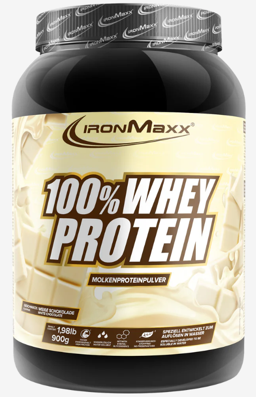 IronMaxx 100% Whey Protein Weisse Schokolade (900g)