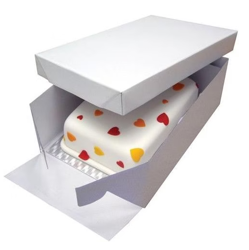 PME CAKE Kuchenschachtel rechteckig mit Boden, 38x28cm (1 Stk)