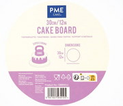 PME CAKE Runde Tortenplatte mit Profilrand, weiss, Durchmesser 30cm (1 Stk)