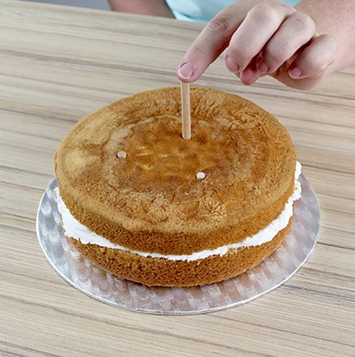 PME CAKE Tortendübel aus Holz, 30cm (12 Stk)