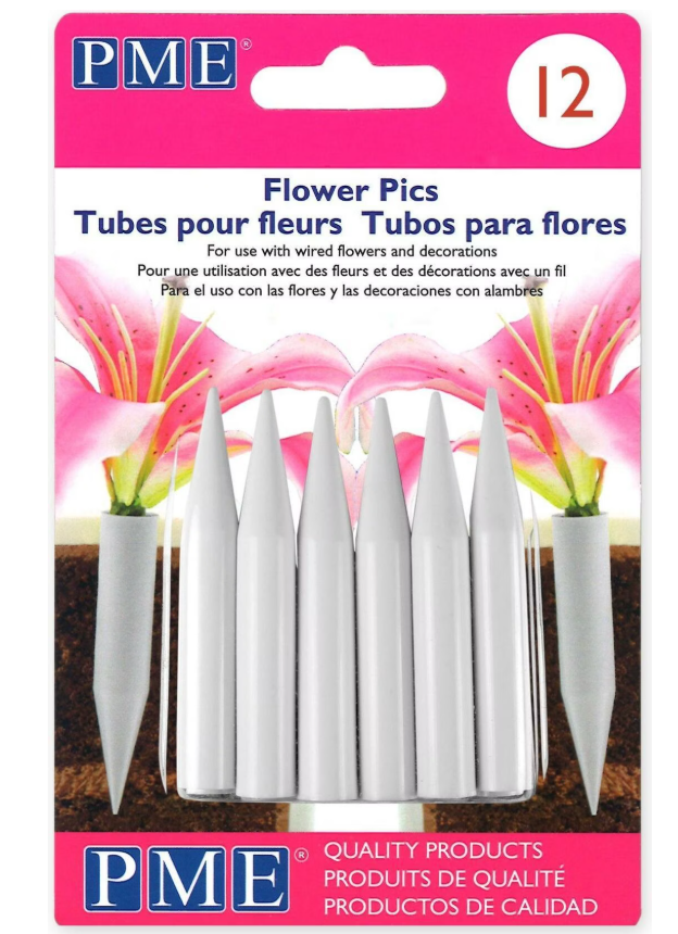 PME CAKE Medium Flower Pics, 56x8mm (12 Stk)
