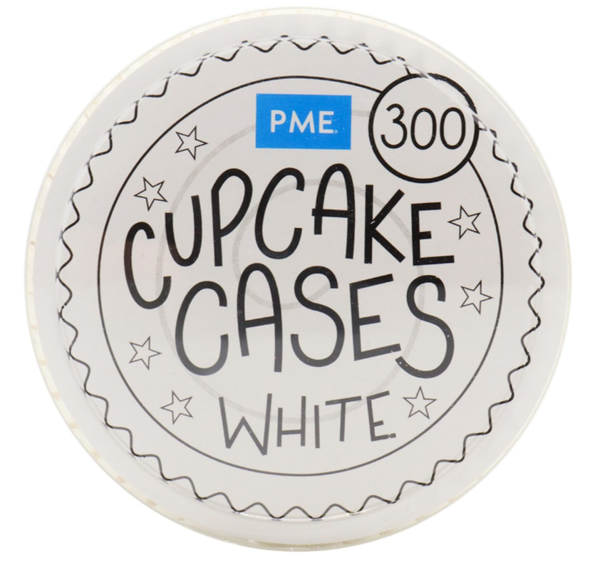 PME CAKE Muffinförmchen weiss, 3x5cm (300 Stk)