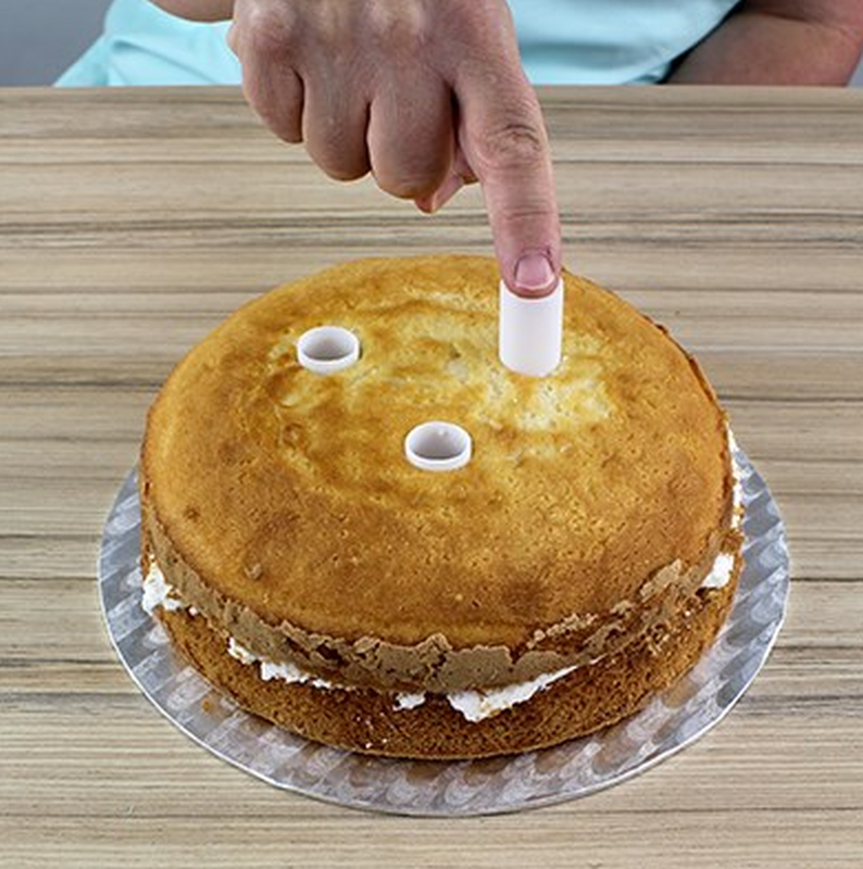 PME CAKE Tortendübel aus Plastik, 32cm (4 Stk)