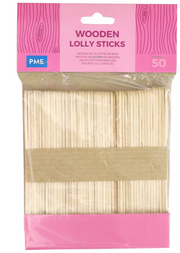 PME CAKE Holzstiele, 11cm (50 Stk)