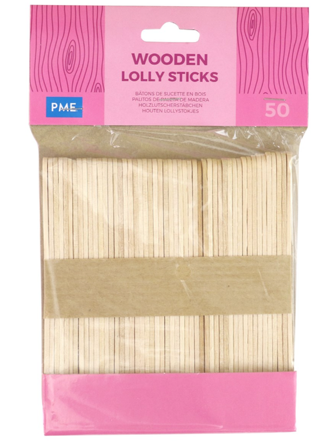 PME CAKE Holzstiele, 11cm (50 Stk)