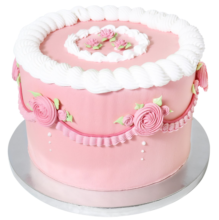 PME CAKE Runde Tortenplatte mit Profilrand, silber, Durchmesser 30cm (1 Stk)