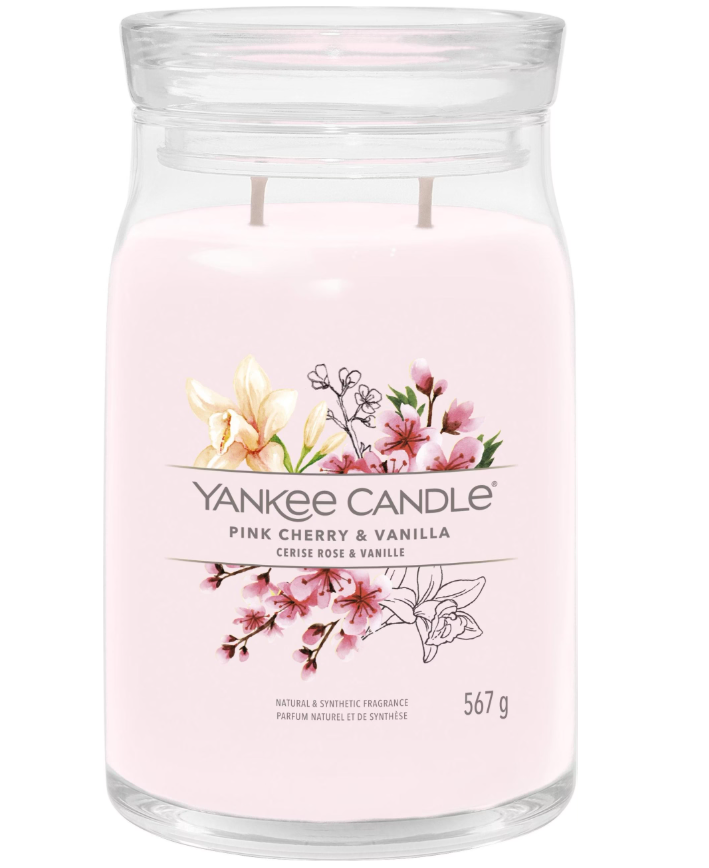 Yankee Candle Pink Cherry & Vanilla Duftkerze (567g)