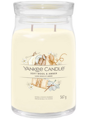 Yankee Candle Soft Wool & Amber Duftkerze (567g)