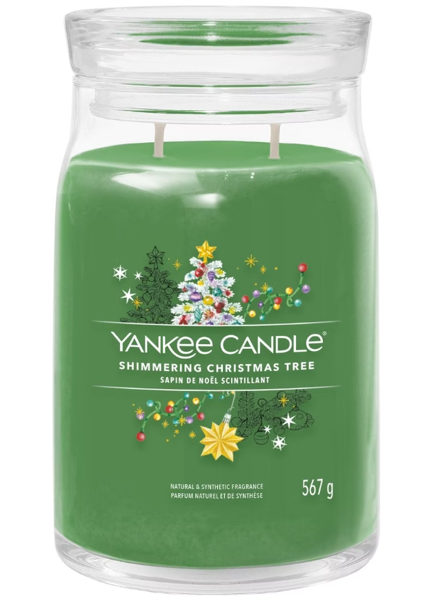 Yankee Candle Shimmering Christmas Tree Duftkerze (567g)