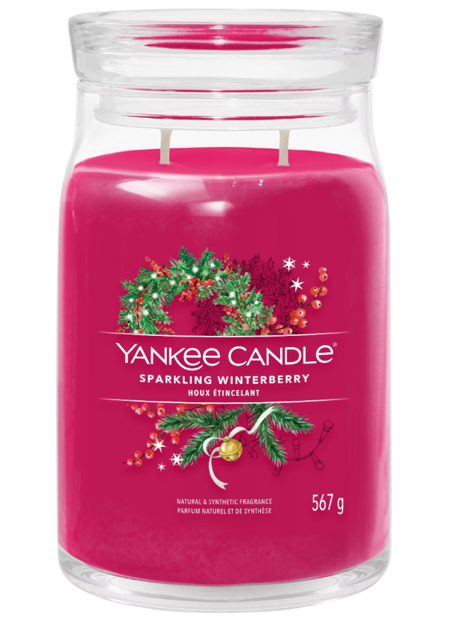 Yankee Candle Sparkling Winterberry Duftkerze (567g)