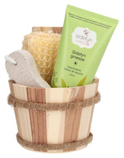 sidefyn Geschenkset Holzkübel Duschcreme Sidefyn gniesse (1 Stk)