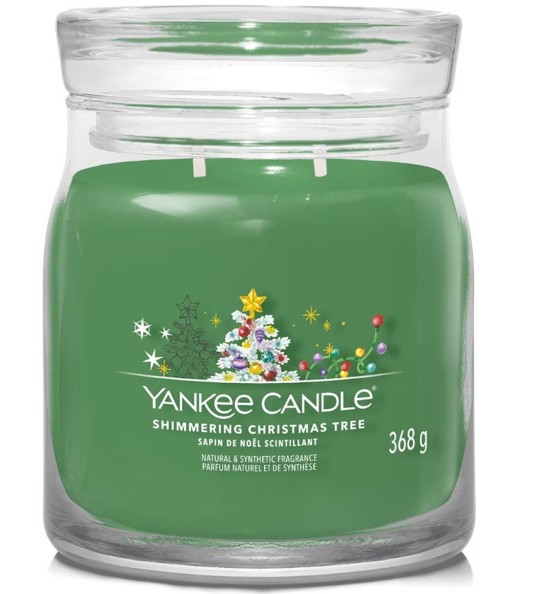 Yankee Candle Shimmering Christmas Tree Duftkerze (368g)