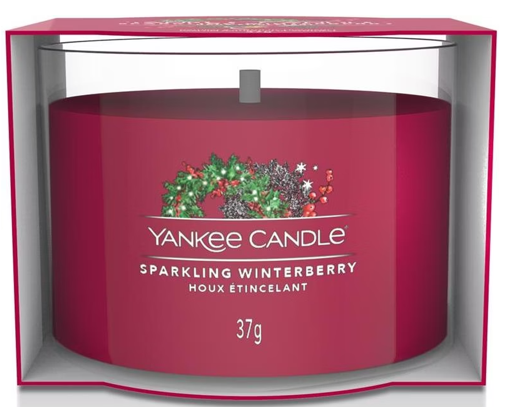 Yankee Candle Sparkling Winterberry gefüllte Votivkerze (37g)