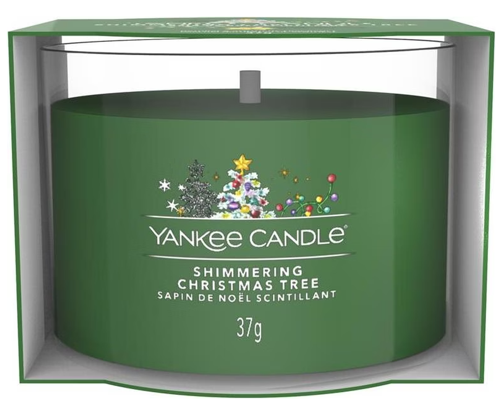 Yankee Candle Shimmering Christmas Tree gefüllte Votivkerze (37g)