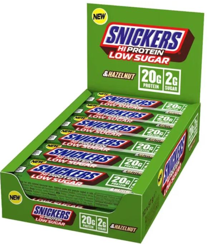 Snickers Hi Protein Low Sugar Bar Hazelnut (12x57g)