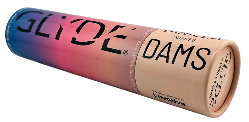 GLYDE Dams Vanilla Lecktücher (4 Stk)