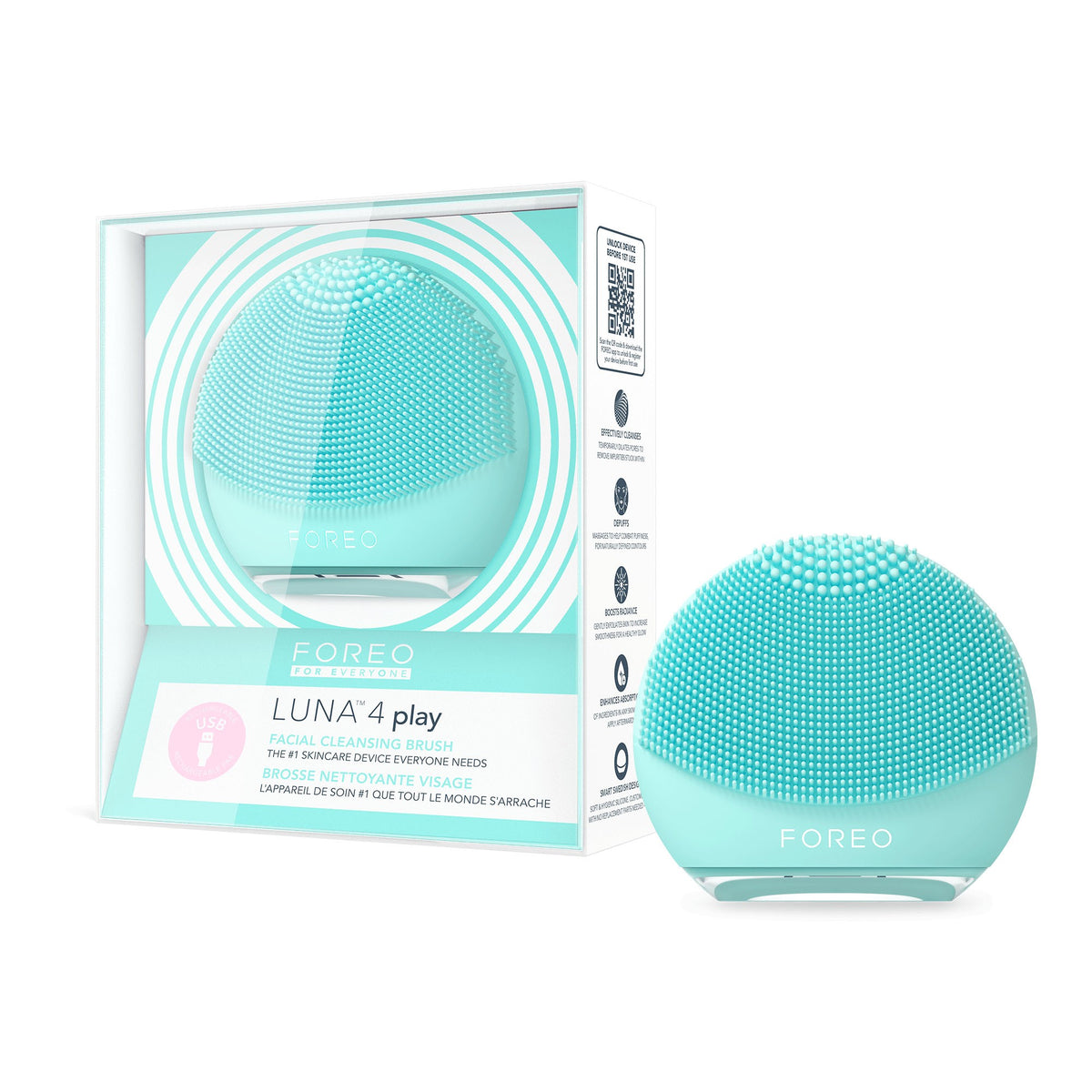 FOREO Luna 4 play Gesichtsreinigungsbürste mint for you (1 Stk)