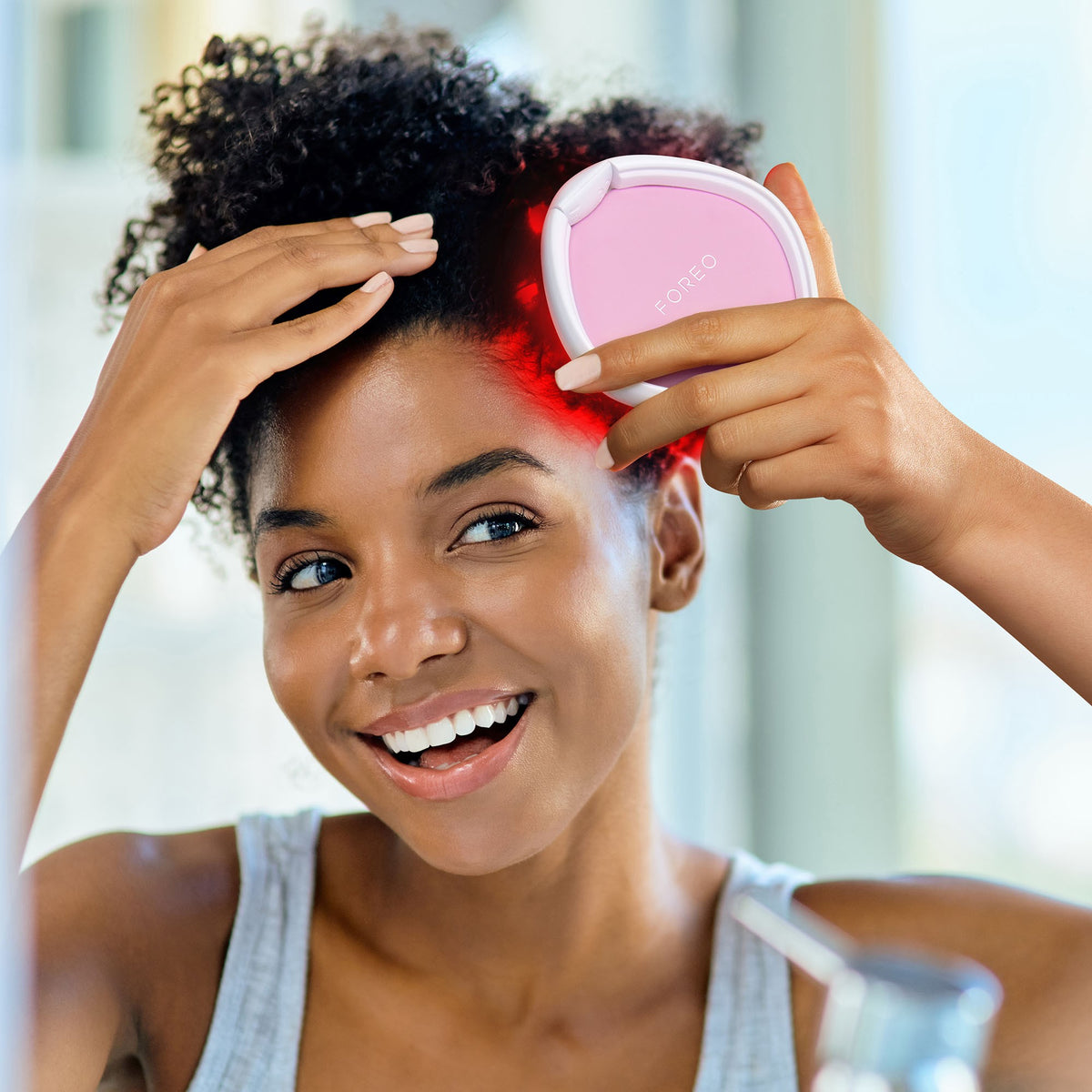 FOREO Flip Play 2-in-1 Haarbürste tickle me pink (1 Stk)