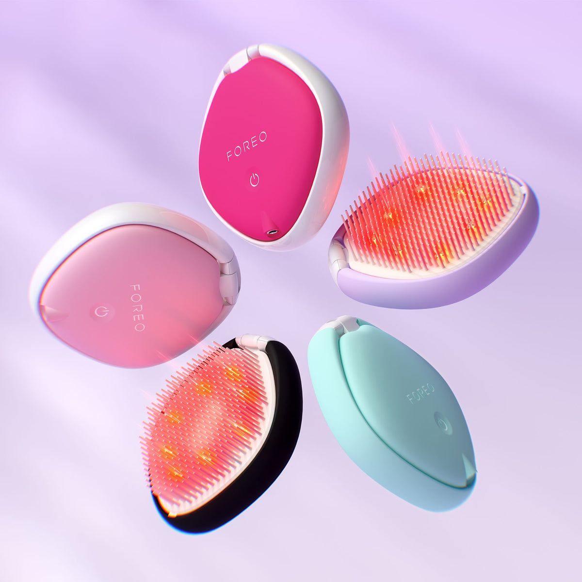 FOREO Flip Play 2-in-1 Haarbürste tickle me pink (1 Stk)