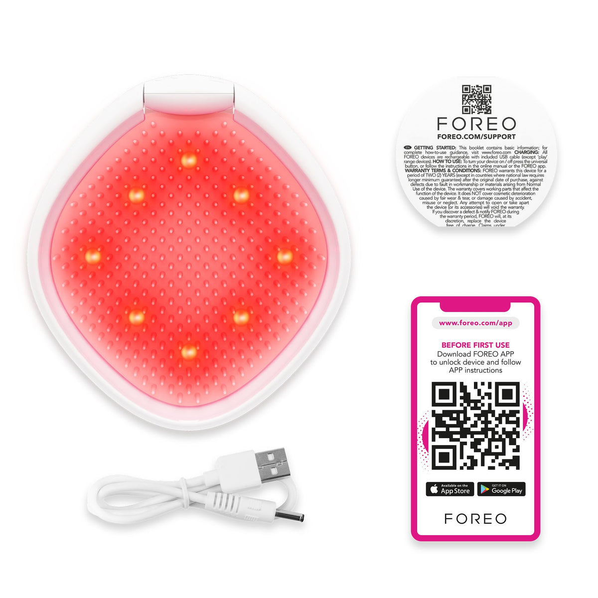 FOREO Flip Play 2-in-1 Haarbürste tickle me pink (1 Stk)