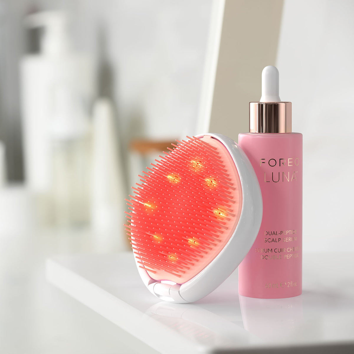 FOREO Flip Play 2-in-1 Haarbürste tickle me pink (1 Stk)