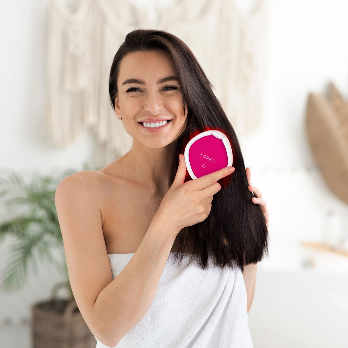 FOREO Flip Play 2-in-1 Haarbürste tickle me pink (1 Stk)