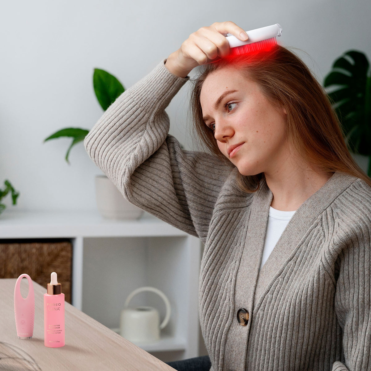 FOREO Flip Play 2-in-1 Haarbürste tickle me pink (1 Stk)