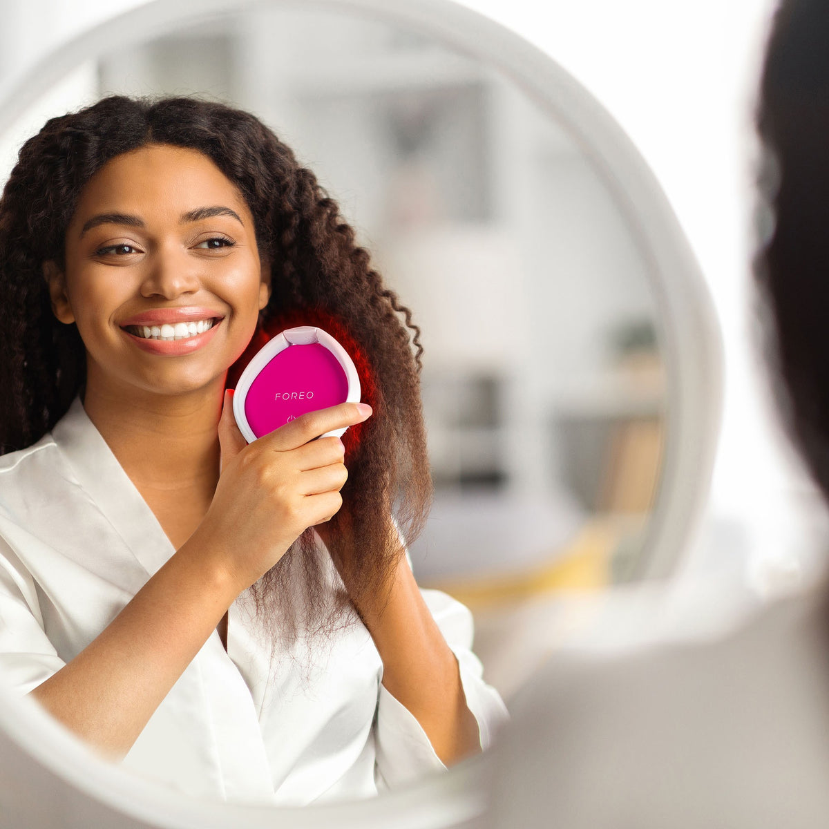 FOREO Flip Play 2-in-1 Haarbürste tickle me pink (1 Stk)