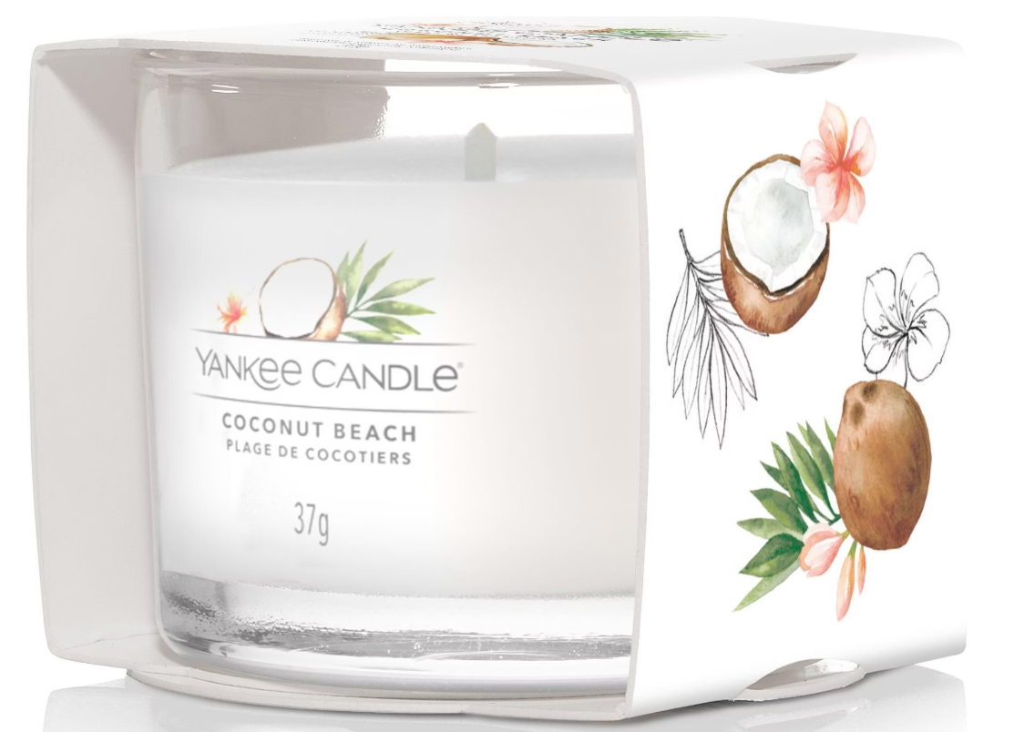 Yankee Candle Coconut Beach gefüllte Votivkerze (37g)