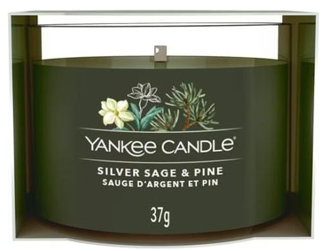 Yankee Candle Silver Sage & Pine gefüllte Votivkerze (37g)