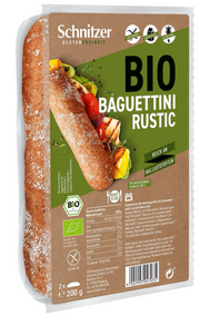 Schnitzer Bio Baguettini Rustic, glutenfrei (200g)